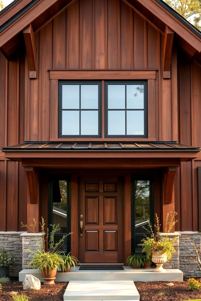 Rich Brown Board and Batten Siding - 24 Board and Batten Siding Colors
