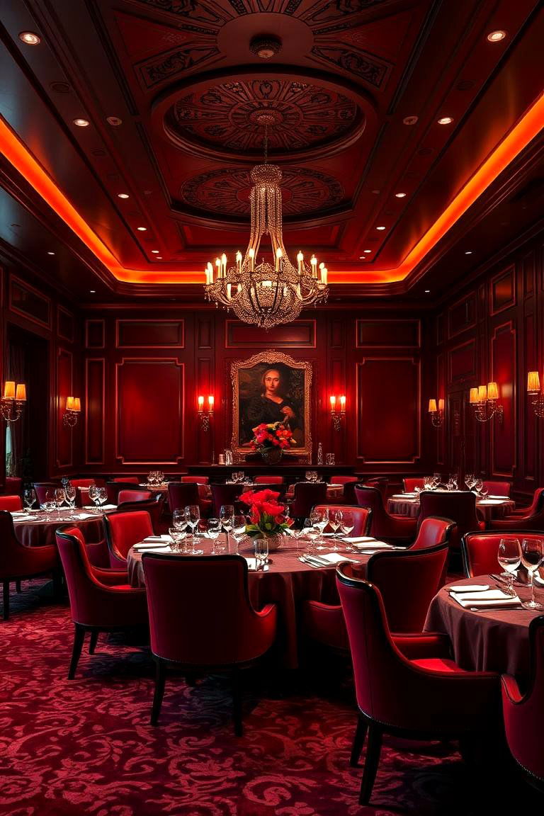 Rich Burgundy Luxury - 24 Monochromatic Color Schemes for Rooms