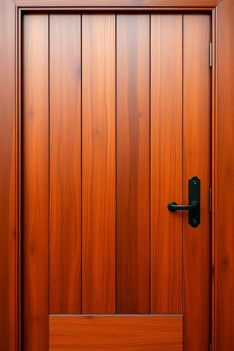 Rich Chocolate Warmth - 24 Cedar Front Door Colors Ideas