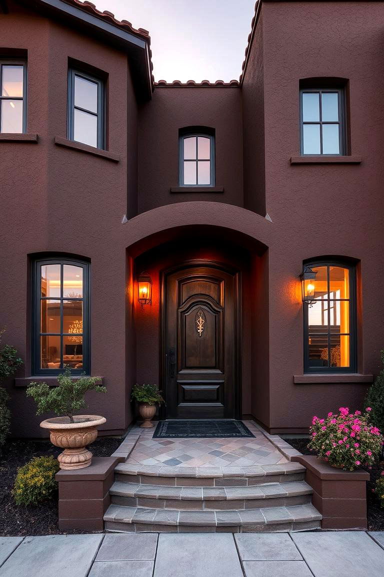 Rich Chocolate - 24 Stucco Colors for Home Exteriors