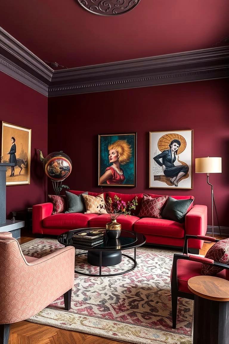 Rich Color Palette Highlights - 24 Ralph Lauren Living Room Ideas