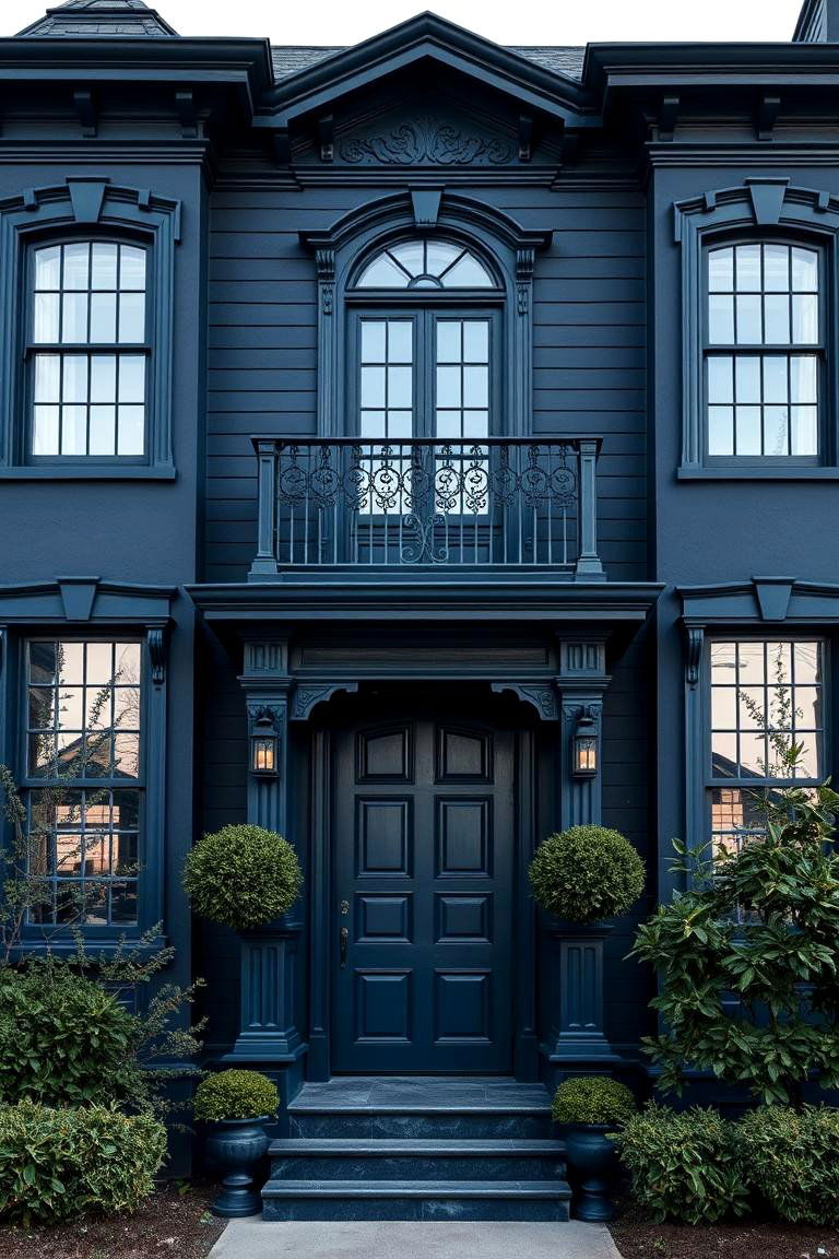 Rich Indigo Blue - 24 Blue Exterior House Colors