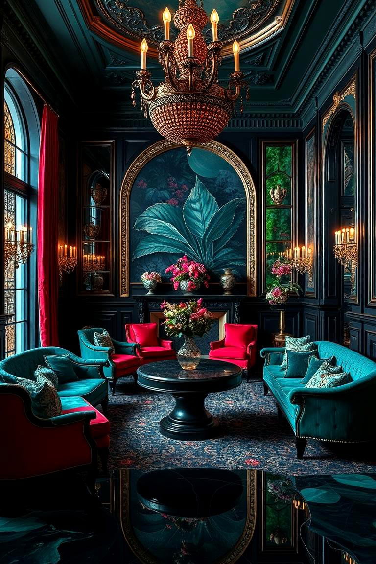 Rich Jewel Tones - 24 Gypsy Bohemian Living Room Ideas