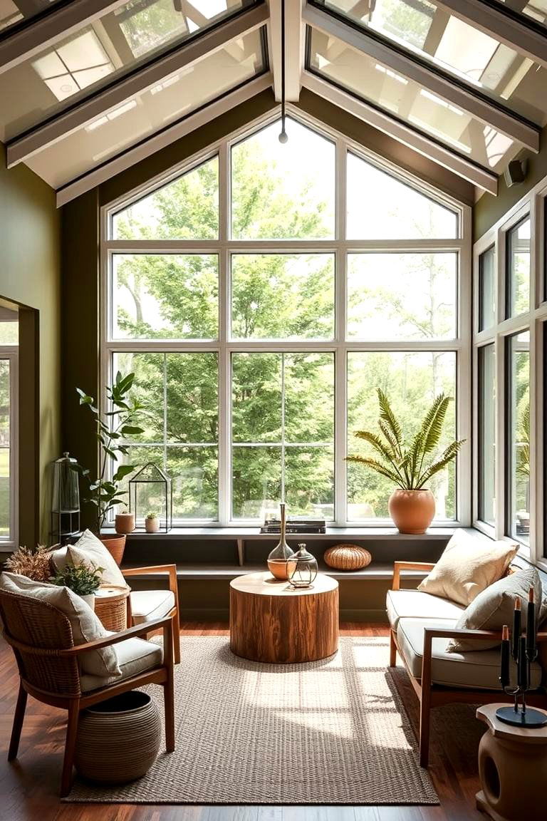 Rich Olive Tones - 24 Sunroom Color Ideas