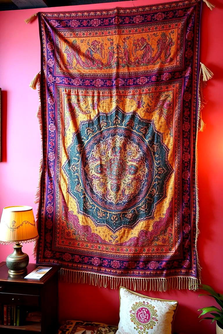 Rich Textured Wall Hangings - 24 Moroccan Living Room Ideas