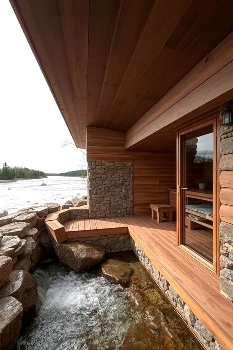 Riverside Sauna Haven - 24 Outdoor Sauna Ideas