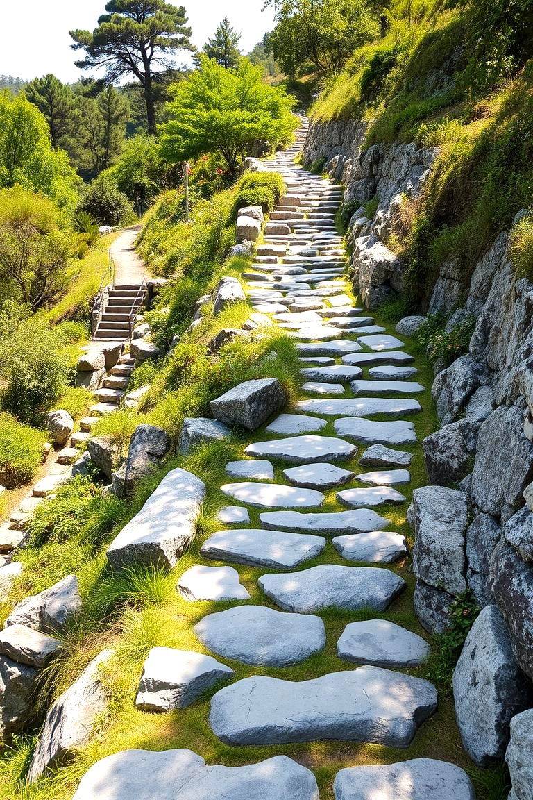 Rock Garden Pathways - 24 hillside landscaping ideas