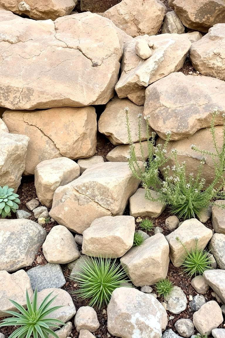 Rock Garden Retreat - 24 Round Garden Bed Ideas