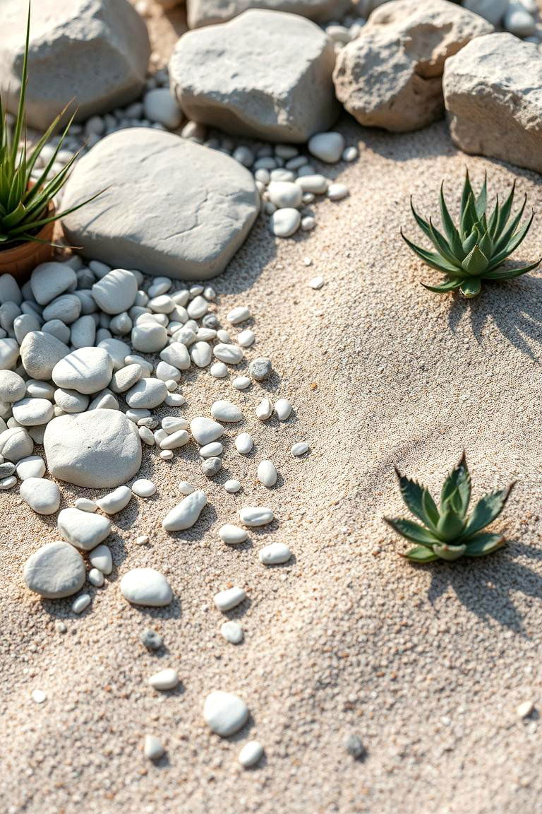 Rock and Sand Garden - 24 Balcony Garden Ideas
