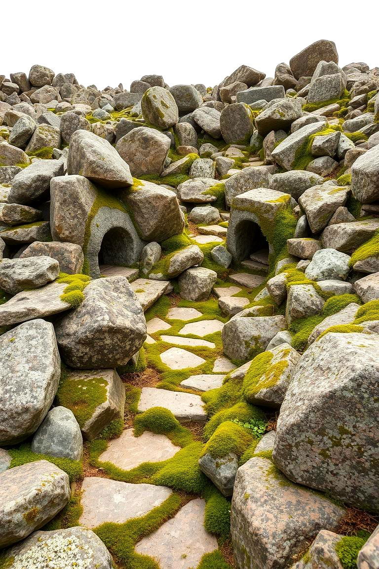 Rock and Stone Fairy Garden Haven - 24 Large Fairy Garden Ideas