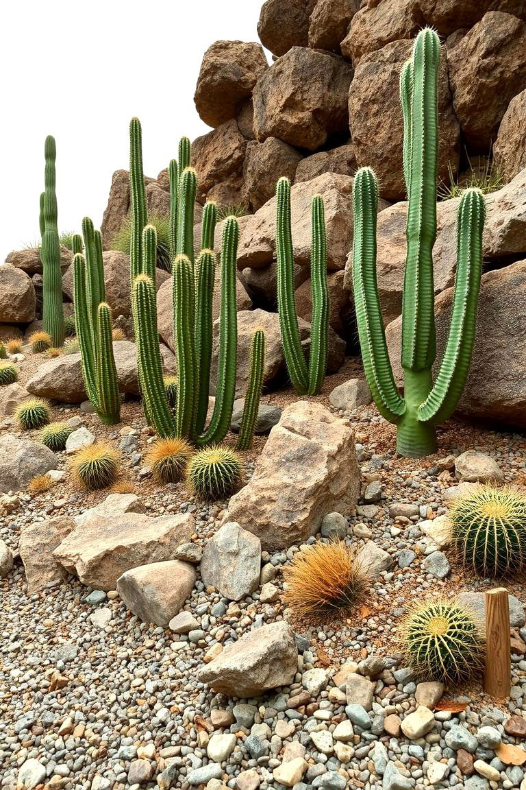 Rockery Style Cactus Garden - 24 Cactus Garden Ideas