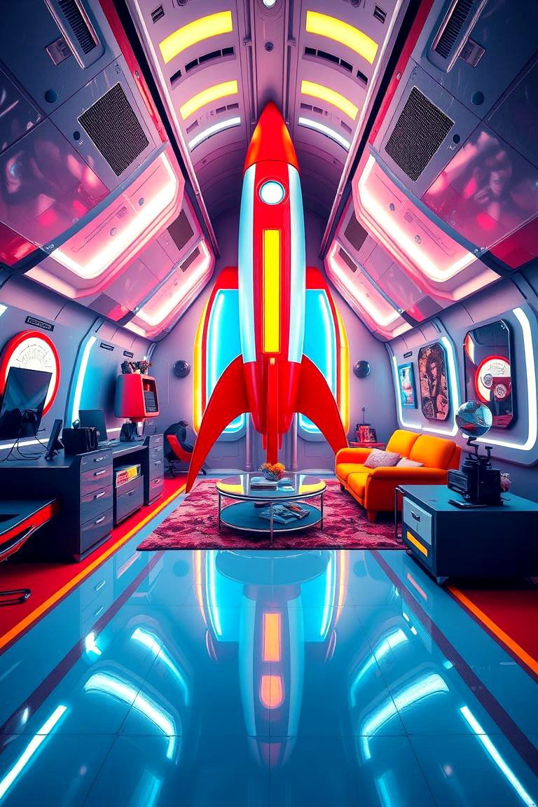 Rocket Room - 24 Space-themed Room Ideas