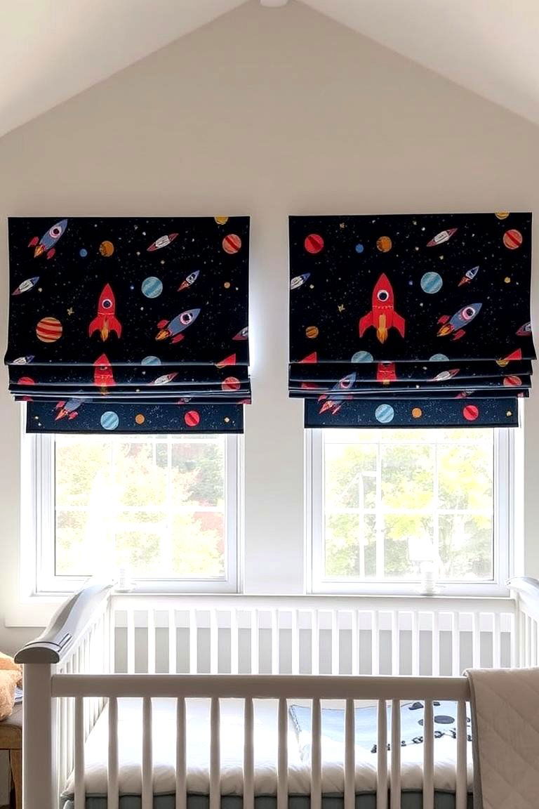 Rocket Window View Magic - 24 Space-themed Nursery Ideas