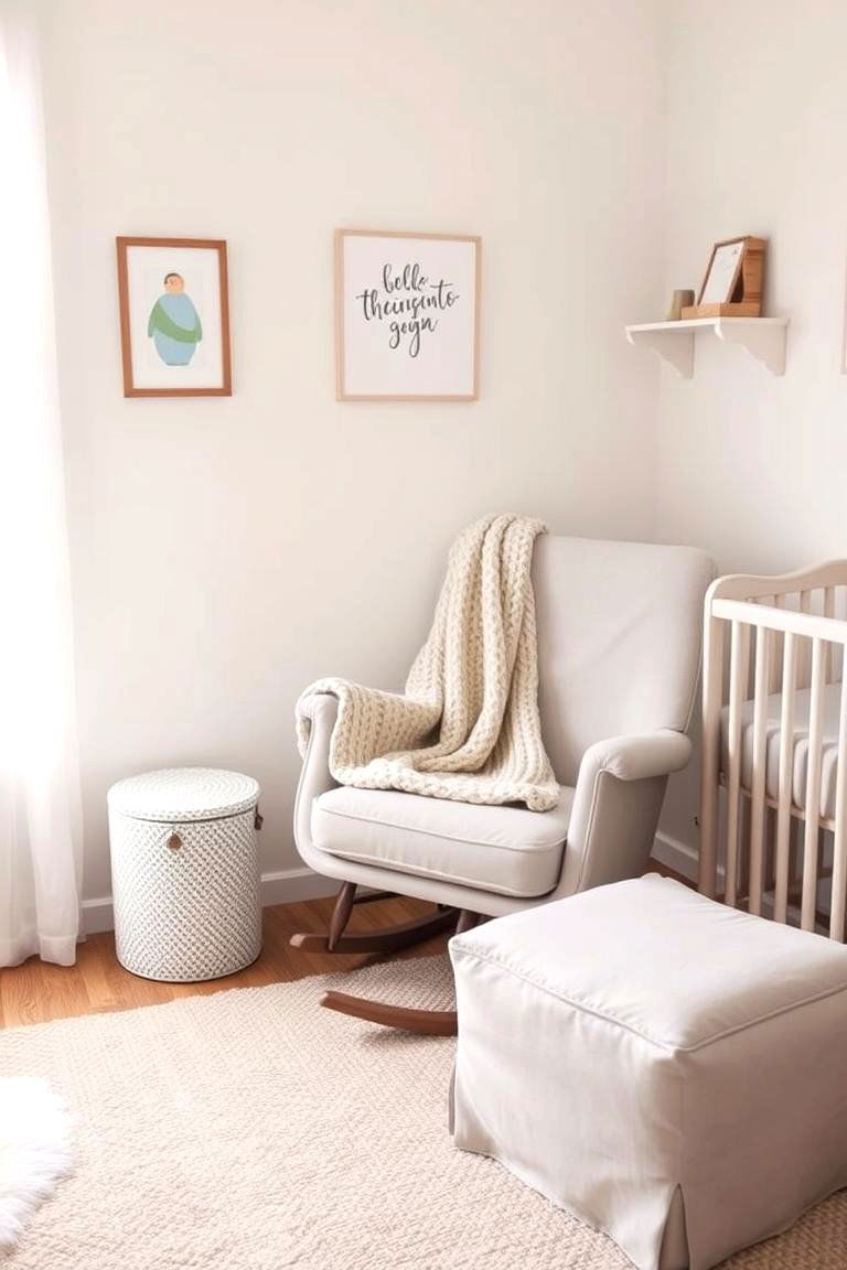 Rocking Chair with Ottoman - 24 Twin Nursery Ideas