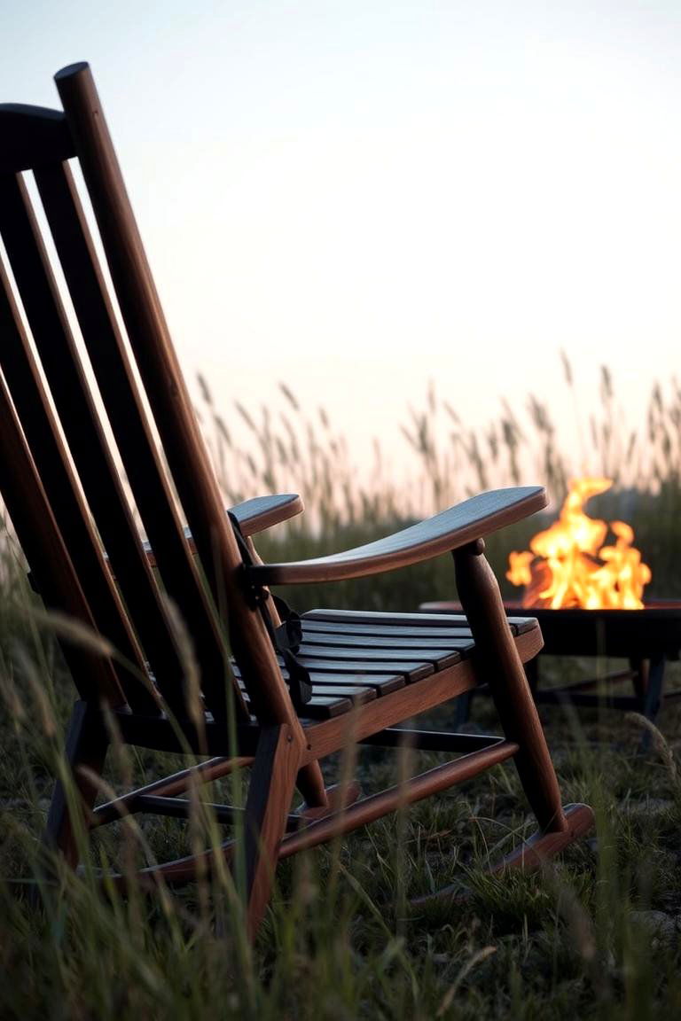 Rocking Chairs for Relaxation - 24 Fire Pit Chair Ideas