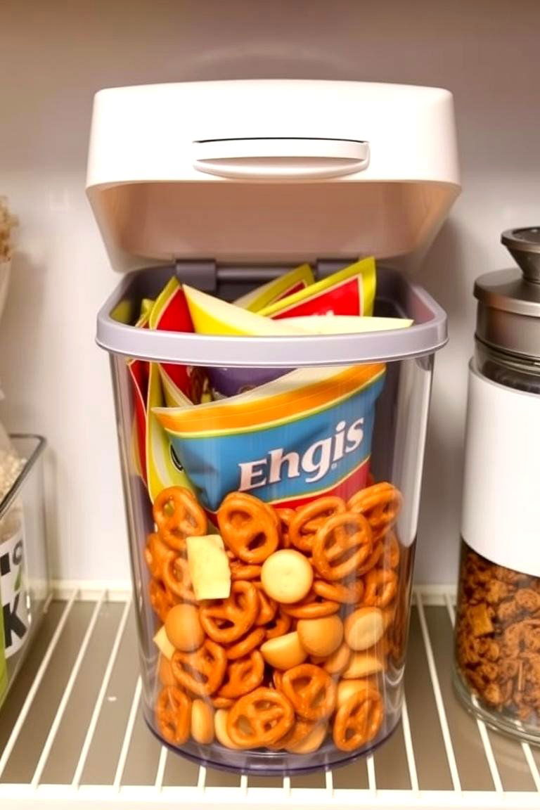 Roll Top Snack Storage Bins - 24 Snack Storage Ideas