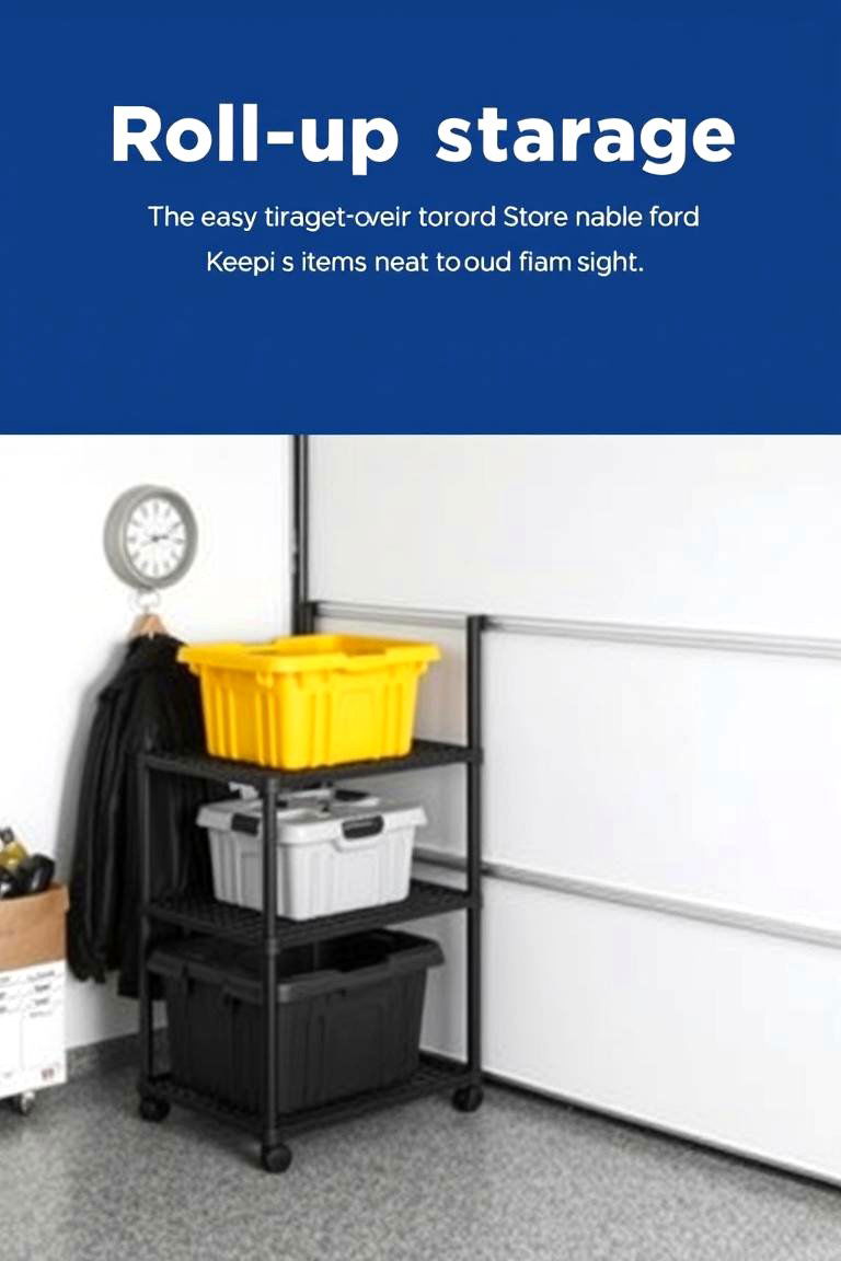 Roll Up Garage Storage - 24 Garage Storage Ideas