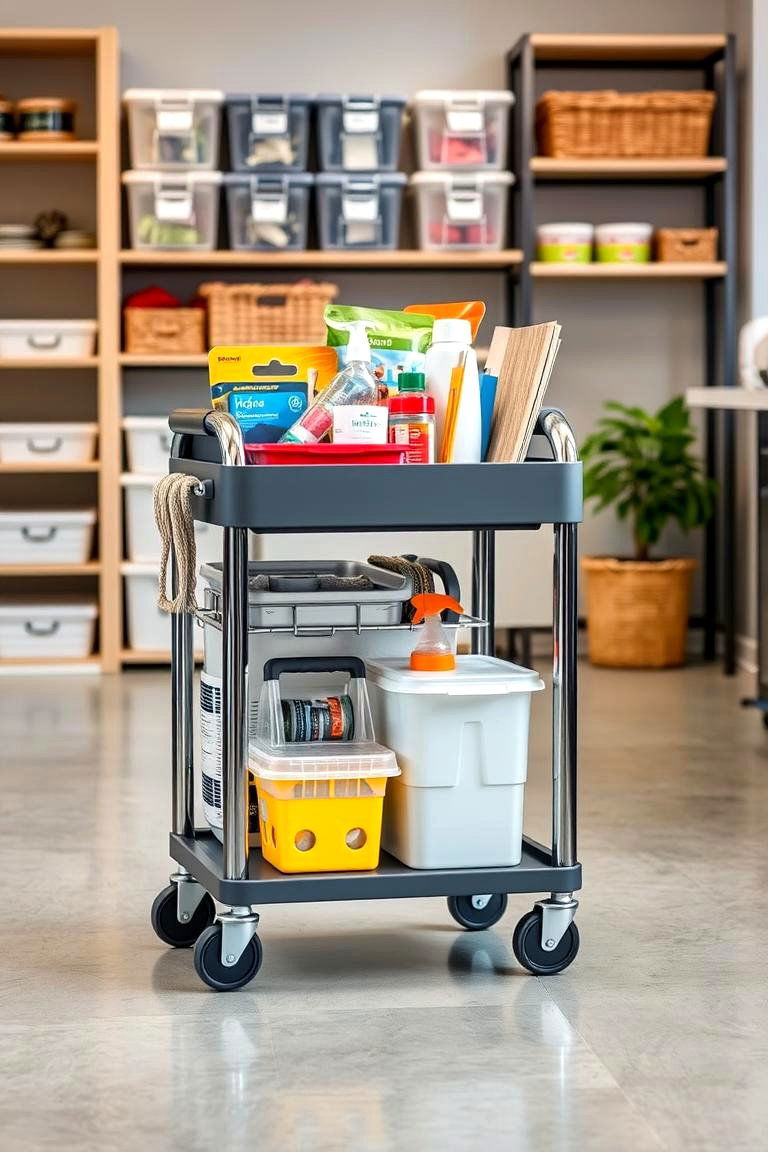 Rolling Carts - 24 Storage Ideas