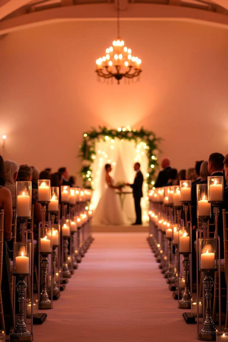 Romantic Candlelit Ceremonies - 24 Glamorous Wedding Ideas