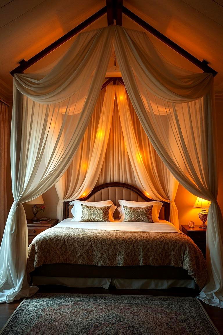 Romantic Canopy Escape - 24 Bedroom Ideas For Couples