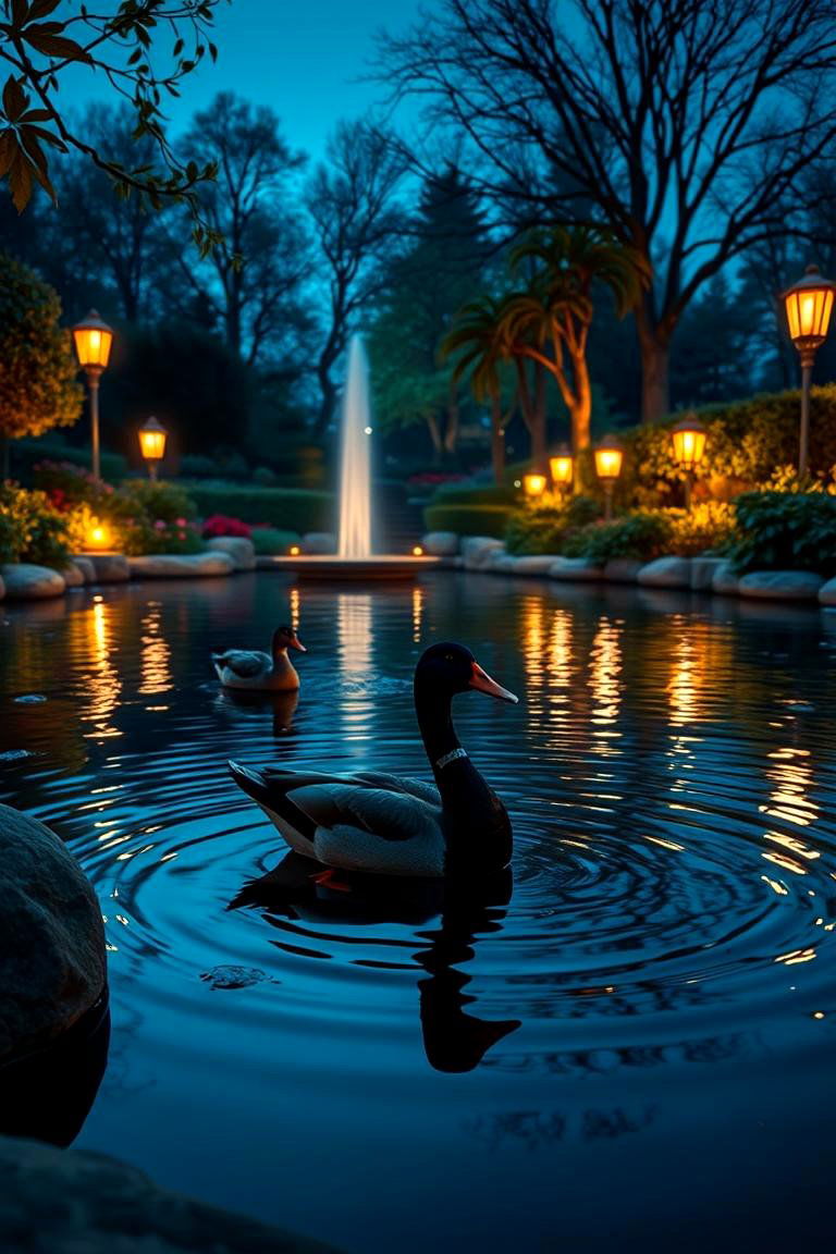 Romantic Evening Duck Pond - 24 Duck Pond Ideas