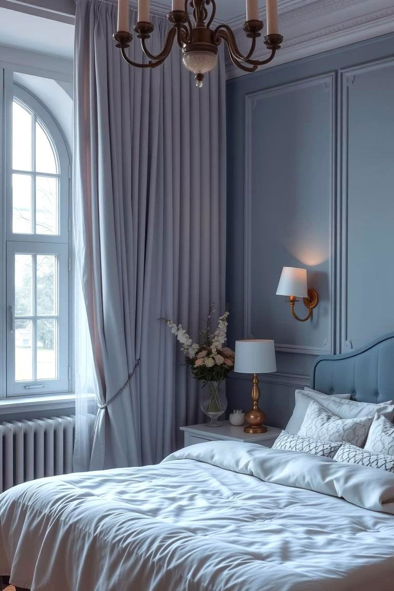Romantic Soft Elegance - 24 Blue and Grey Bedroom Ideas