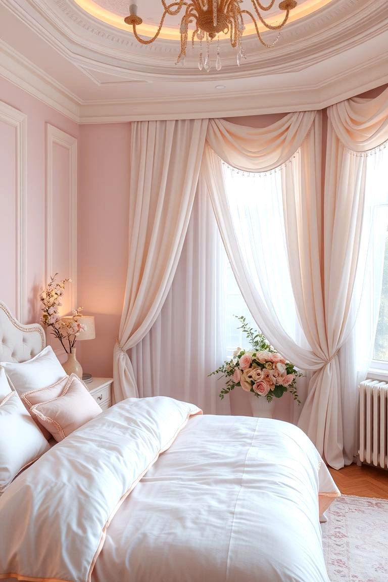 Romantic Soft Toned Bedroom - 24 Bedroom Design Ideas