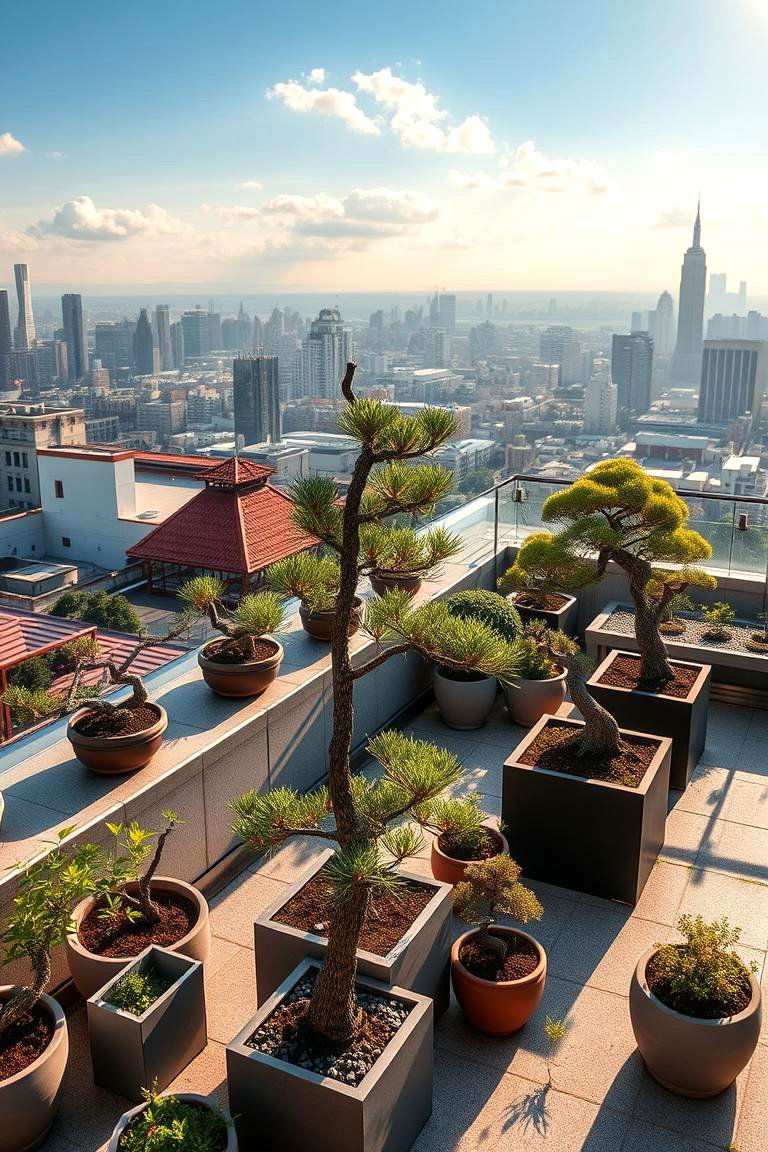 Rooftop Bonsai Paradise - 24 Bonsai Garden Ideas