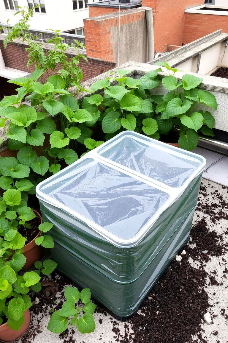 Rooftop Composting System - 24 Rooftop Garden Ideas