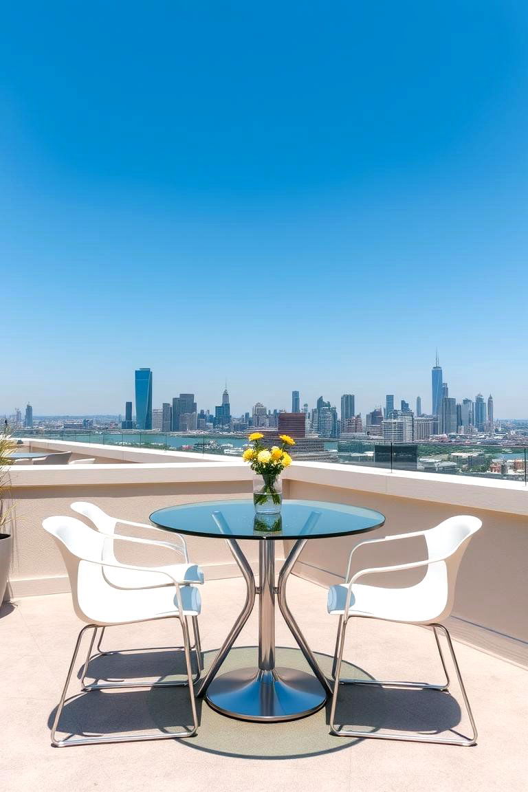 Rooftop Dining Space - 24 Outdoor Dining Area Ideas