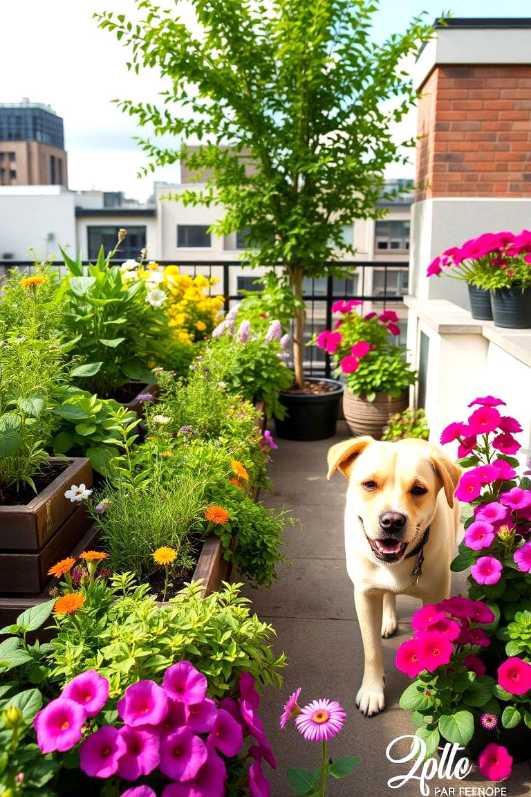 Rooftop Garden Haven - 24 Dog Balcony Ideas