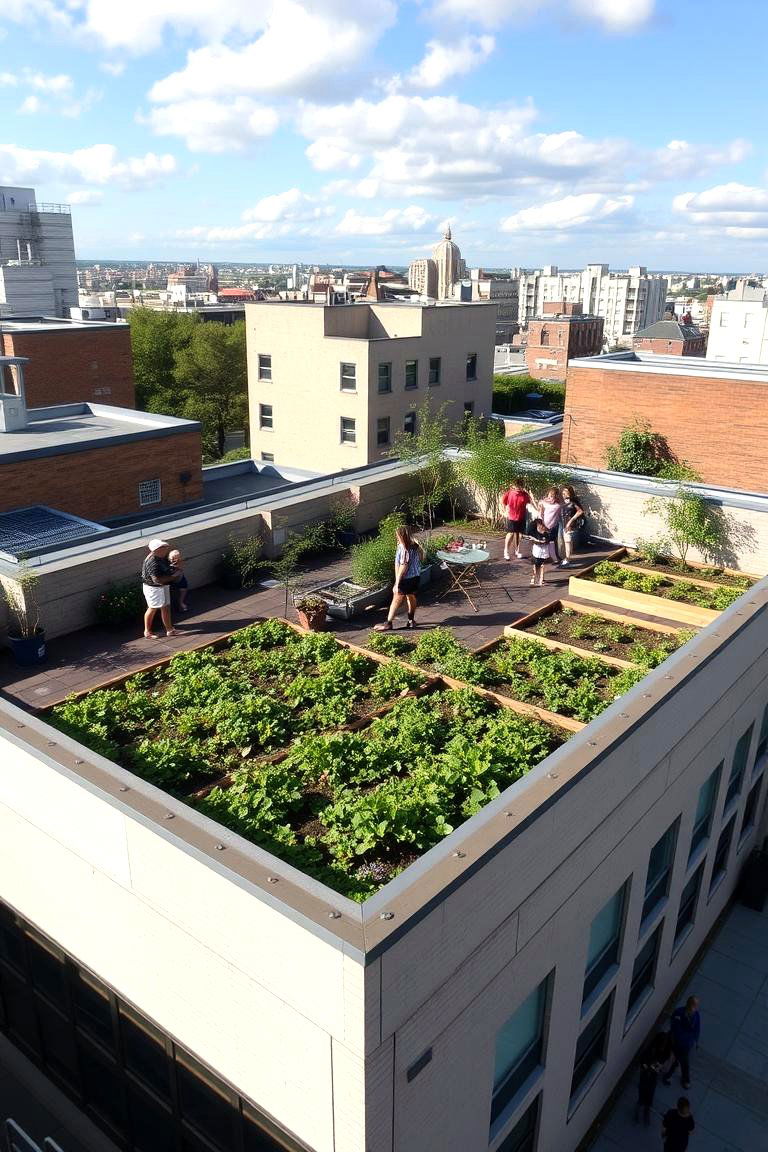 Rooftop Garden Space - 24 School Garden Ideas