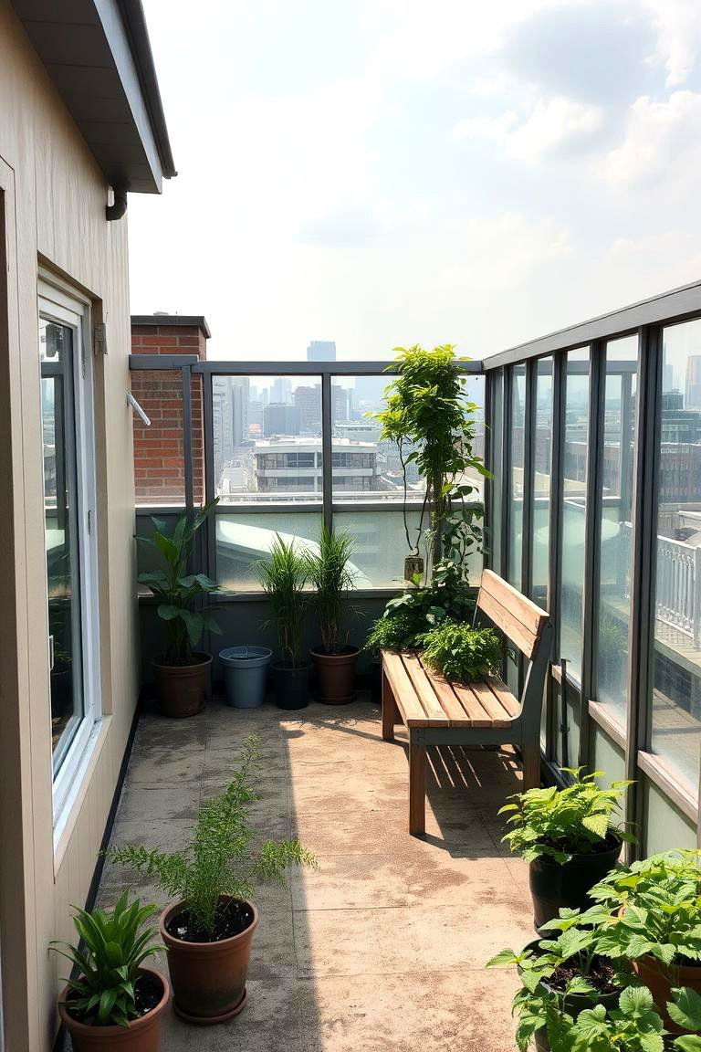 Rooftop Greenhouse with Relaxation Space - 24 Rooftop Greenhouse Ideas