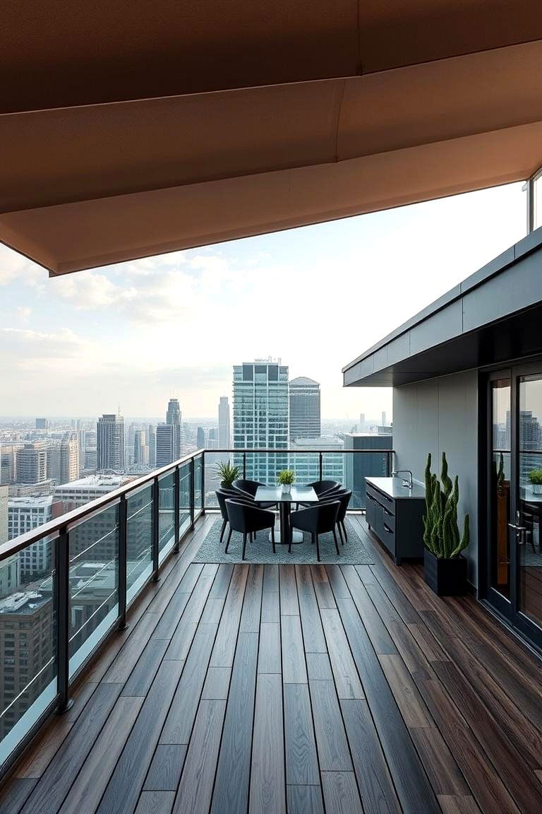 Rooftop Inspired Deck - 24 Floating Deck Ideas