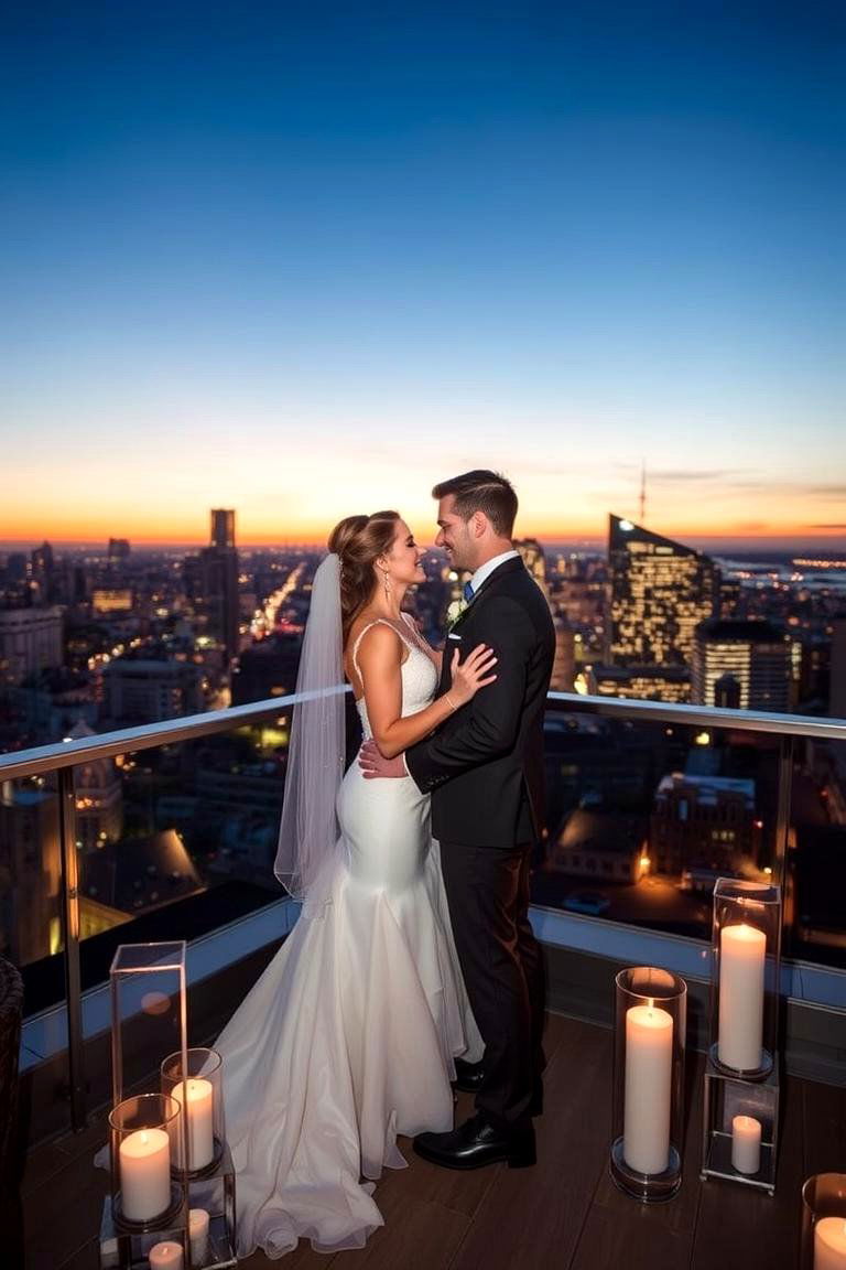 Rooftop Romance Wedding - 24 Small Wedding Ideas