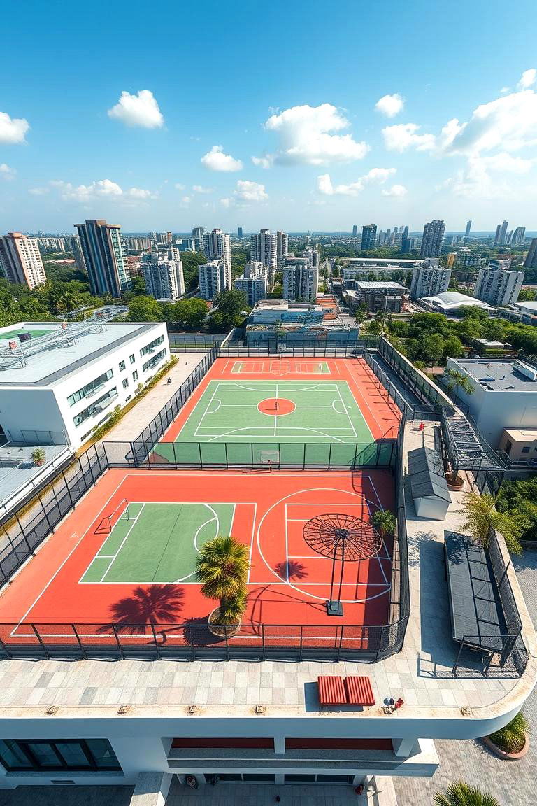 Rooftop Sports and Recreation Area - 24 Residential Rooftop Design Ideas