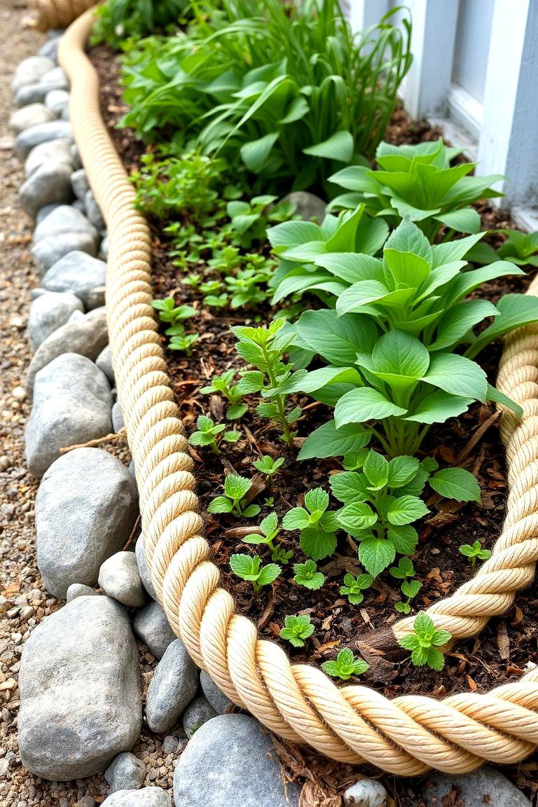 Rope Edging - 24 Garden Edging Ideas