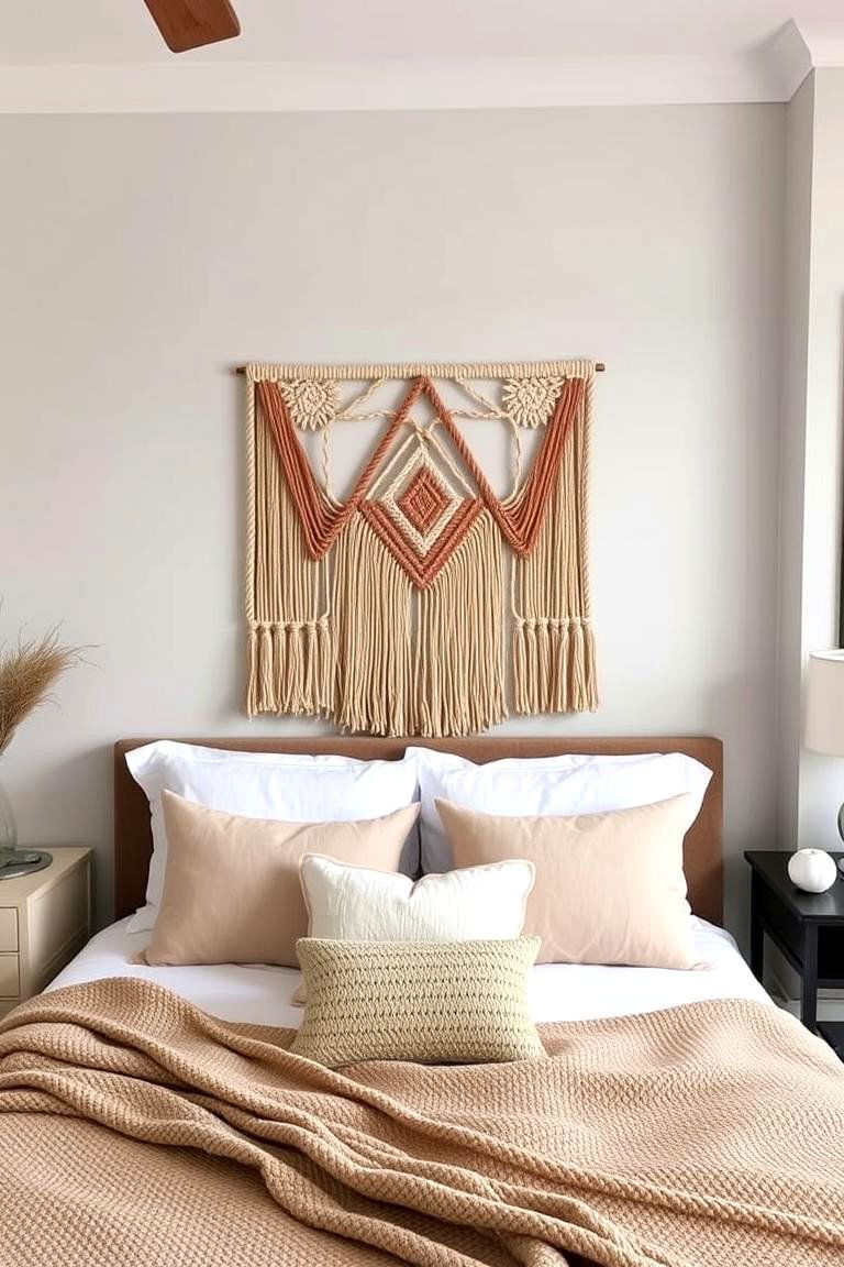Rope or String Art - 24 No Headboard Ideas