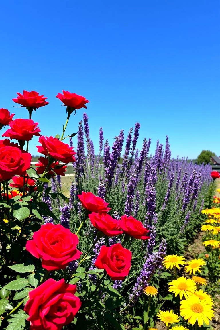 Rose Garden with Companion Planting - 24 Rose Garden Ideas