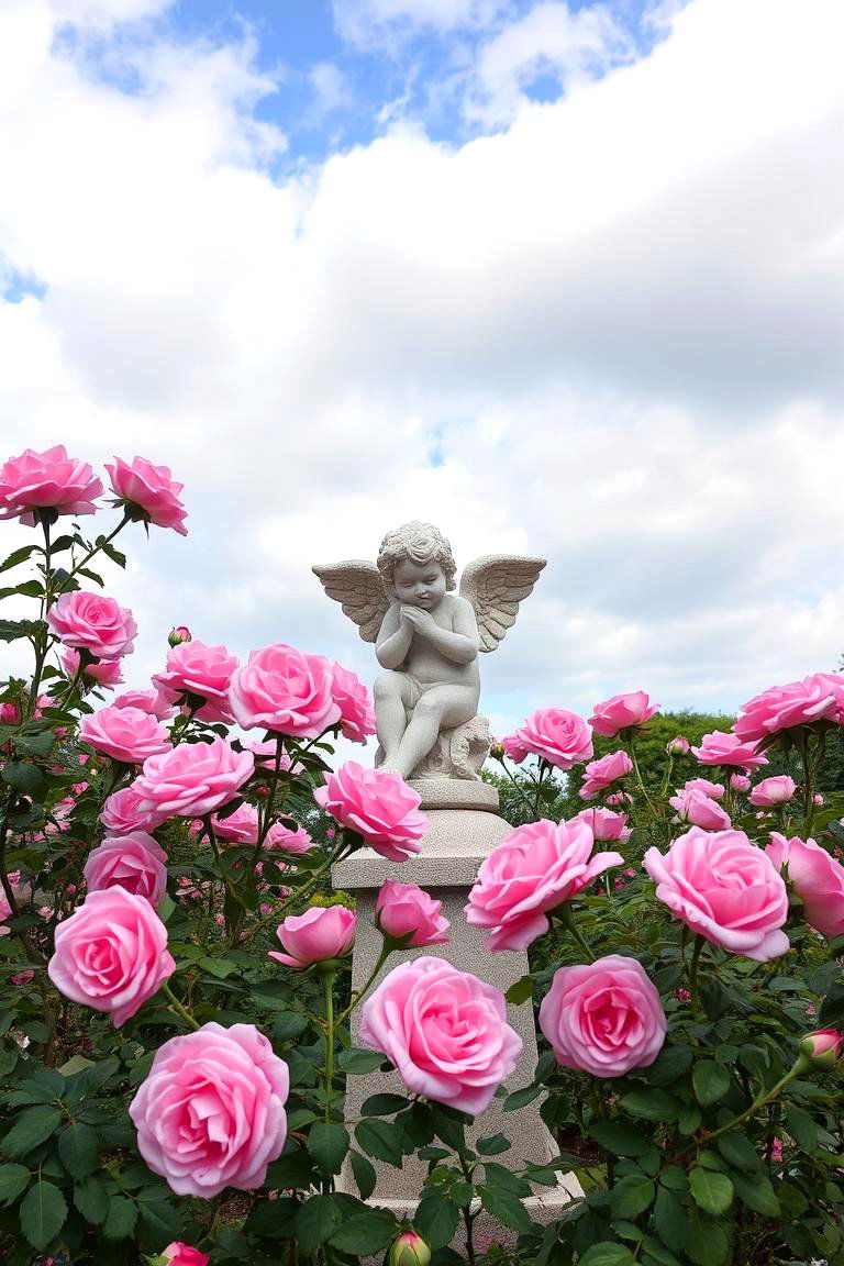 Rose Garden with Sculptural Elements - 24 Rose Garden Ideas