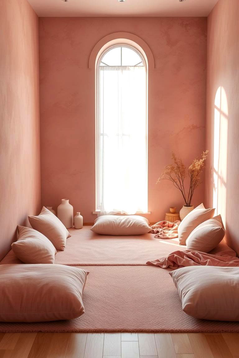 Rose Quartz Meditation Room - 24 Pastel Room Ideas