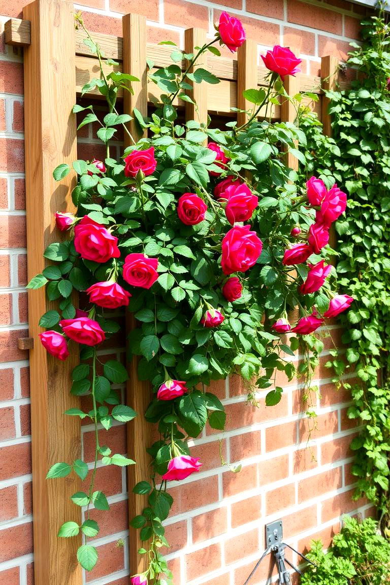 Rose Trellis Feature - 24 Rose Garden Ideas
