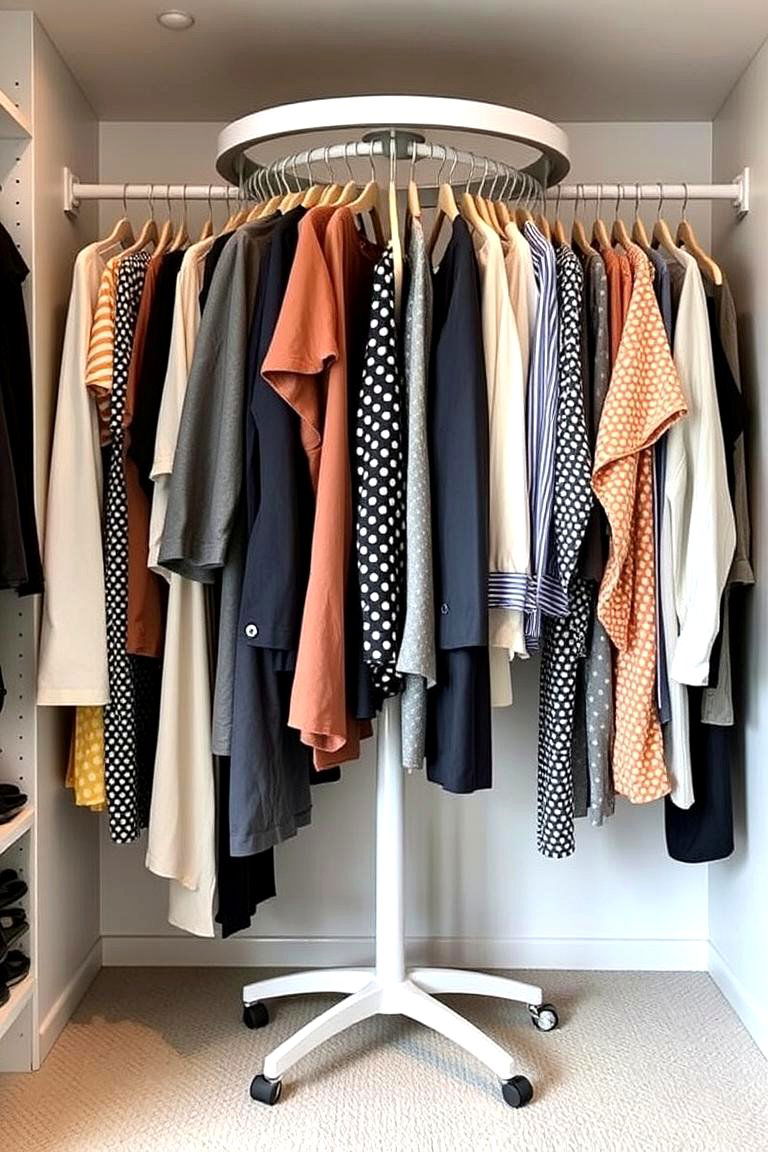Rotating Closet Rack - 24 Closet Ideas