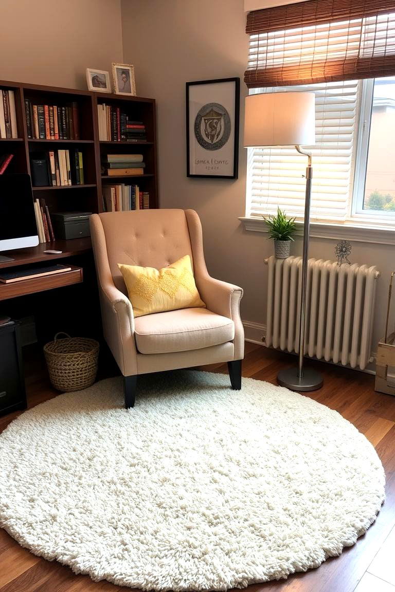 Round Rug - 24 Office Rug Ideas