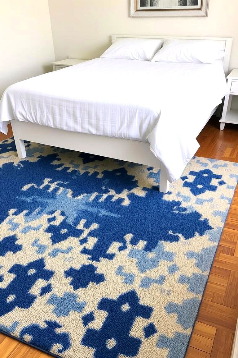 Royal Blue Area Rug - 24 Royal Blue Bedroom Ideas