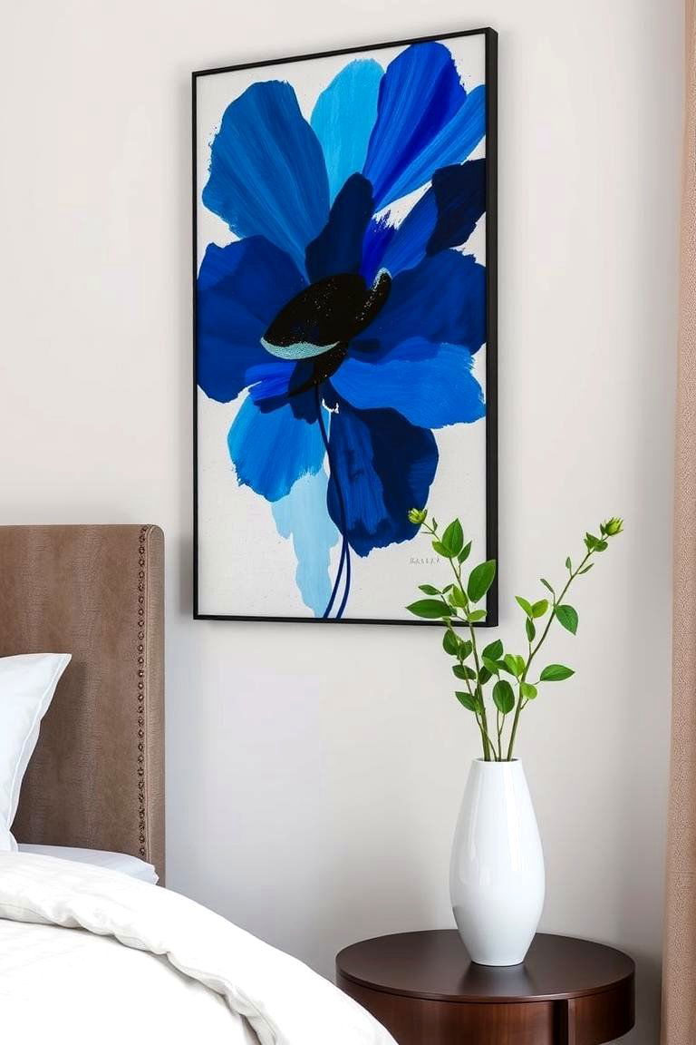 Royal Blue Artwork and Decor - 24 Royal Blue Bedroom Ideas