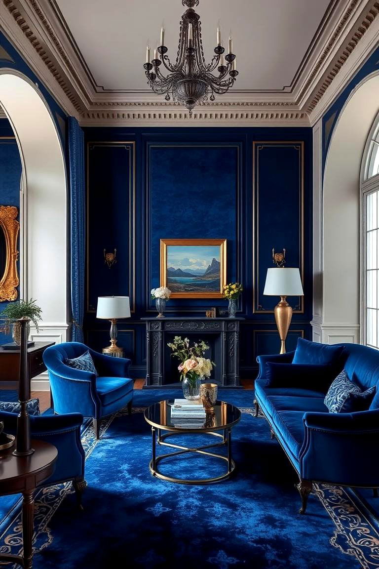 Royal Blue Elegance - 24 Girls Blue Bedroom Ideas