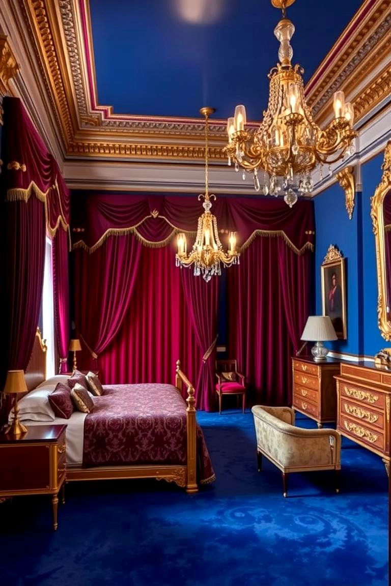 Royal Blue Luxury - 24 Blue Bedroom Ideas