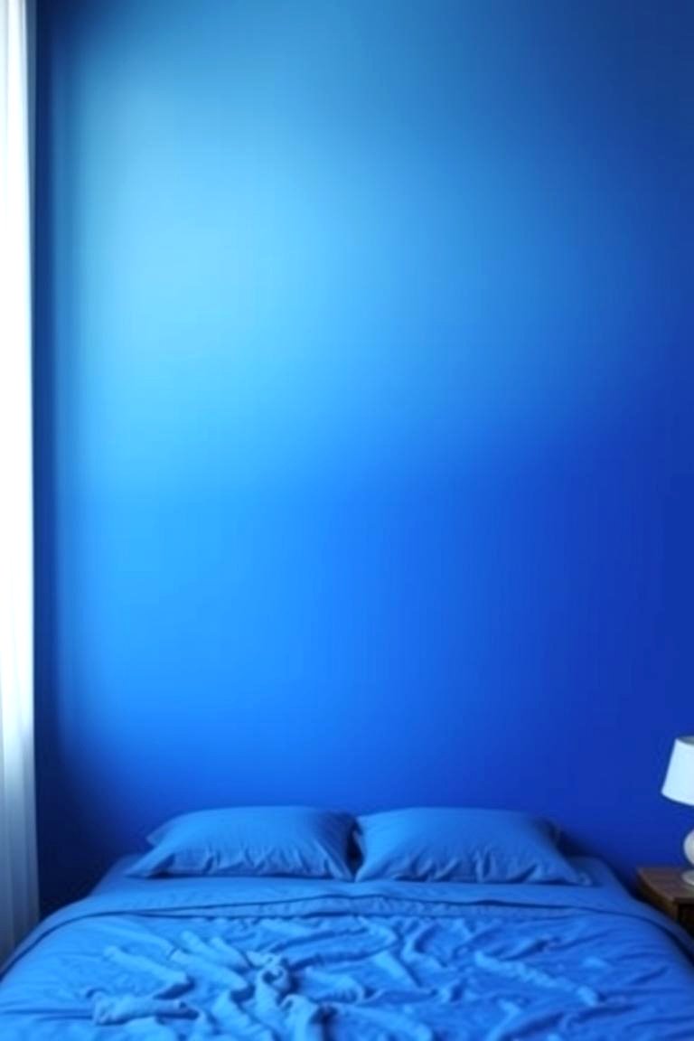 Royal Blue Ombre Effect - 24 Royal Blue Bedroom Ideas