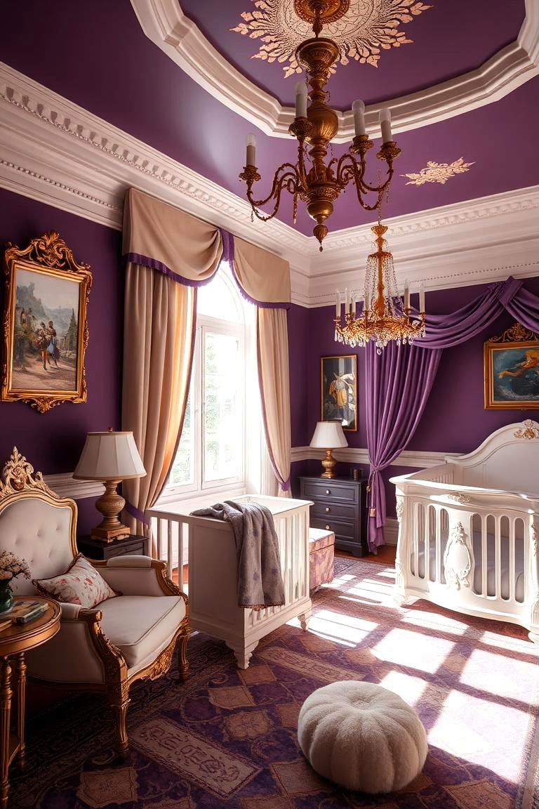 Royal Color Palette Elegance - 24 Princess Nursery Ideas